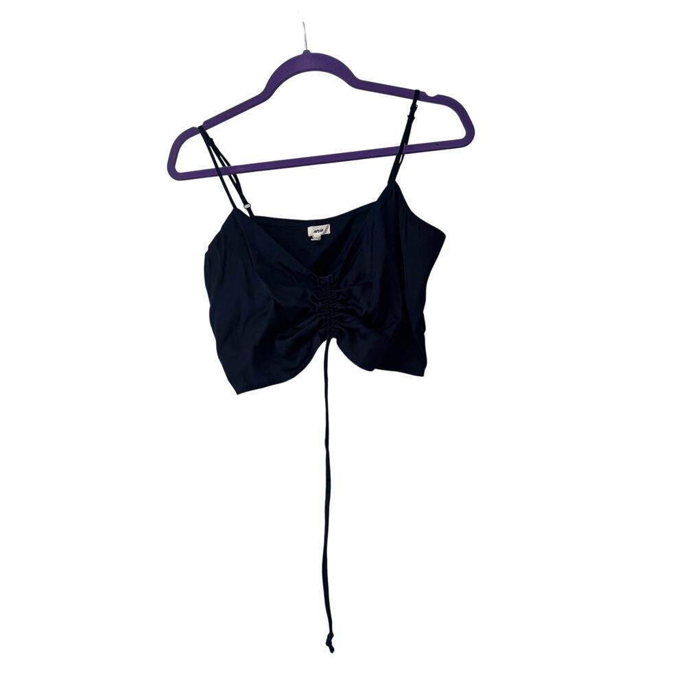 Aerie Blue Ruched Crop tank top